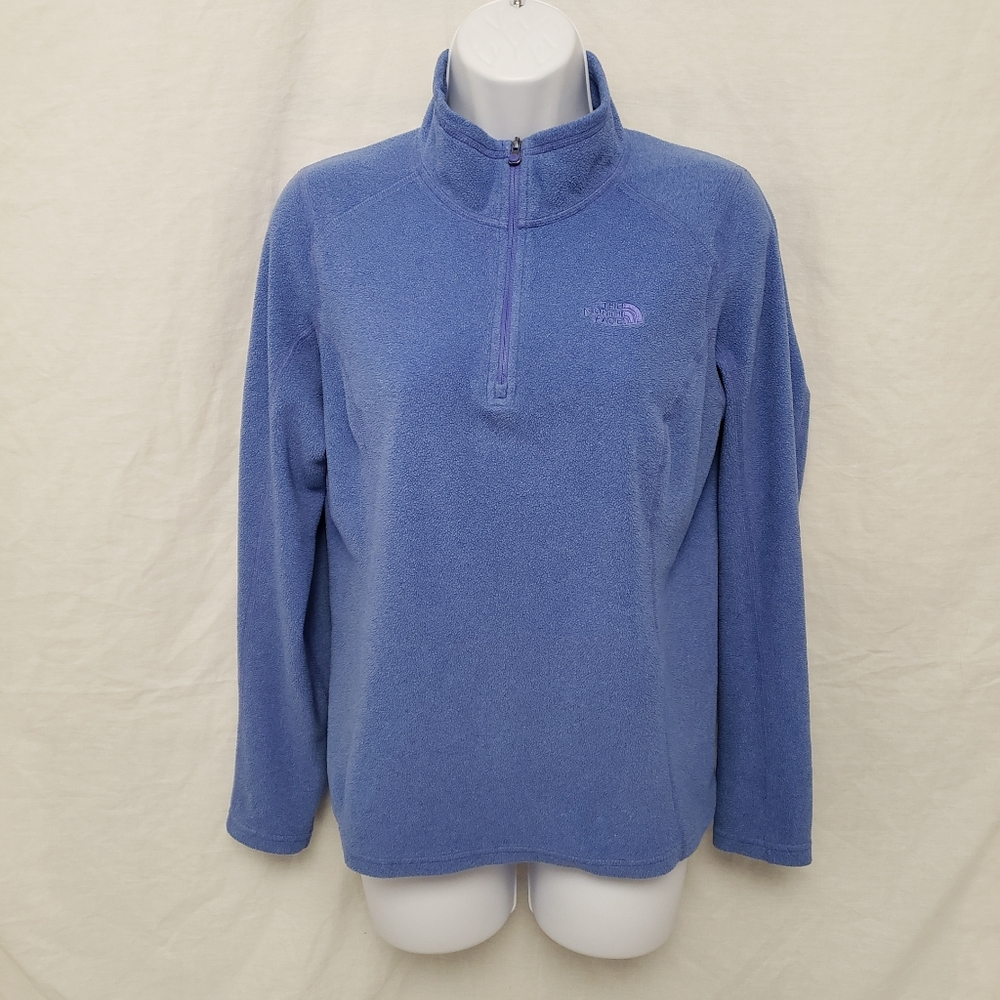 The North Face Blue Purple 1/4 Zip Pullover Small